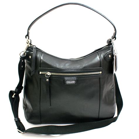 Black Leather Shoulder Bag 